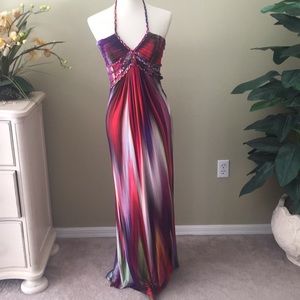 Rainbow Sky brand maxi dress worn once